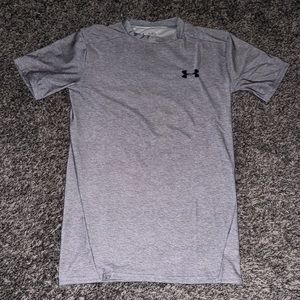 Under Armour grey compression short sleeve shirt